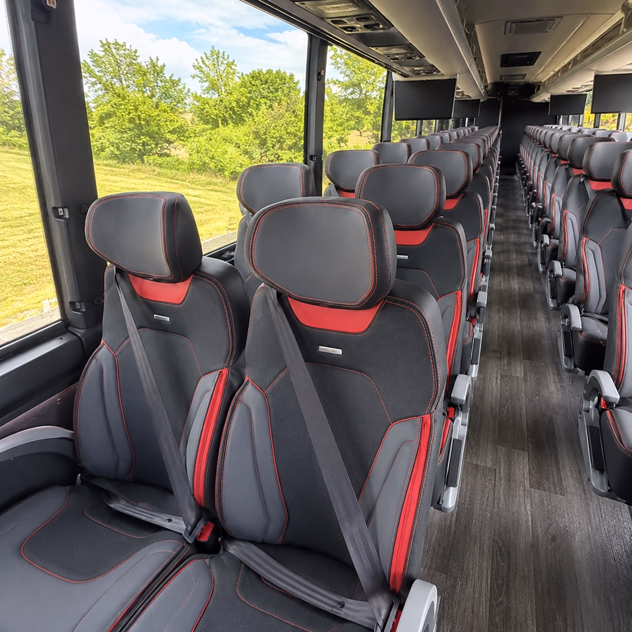 novato bus rental service area