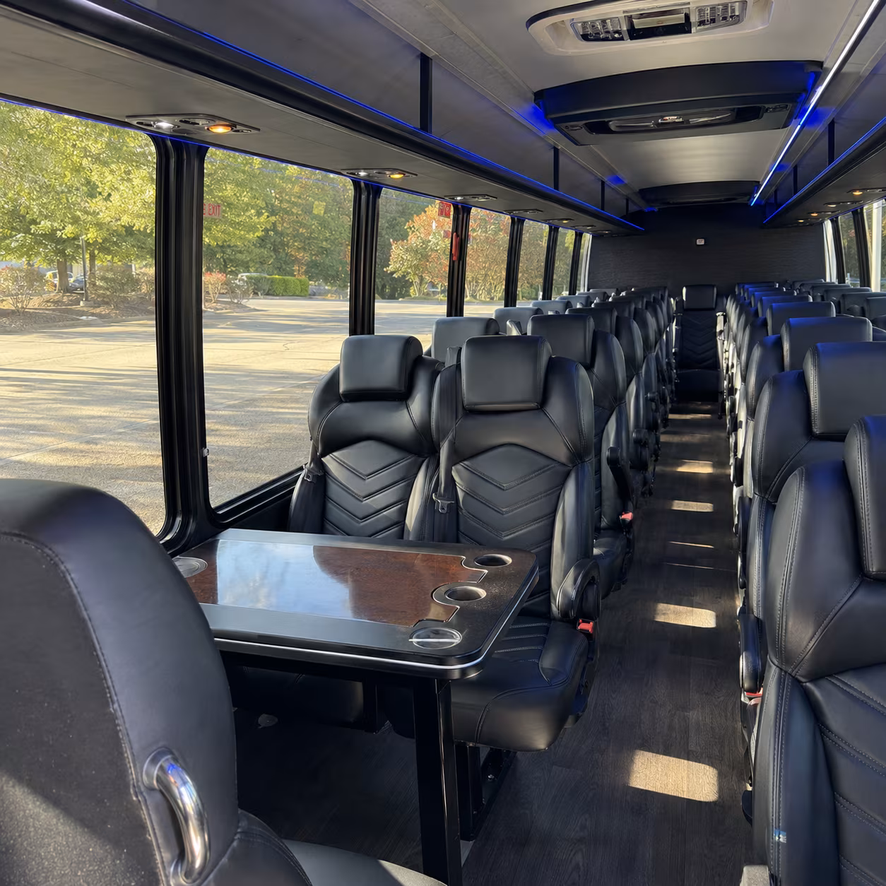 novato corporate event transportation onboard seating