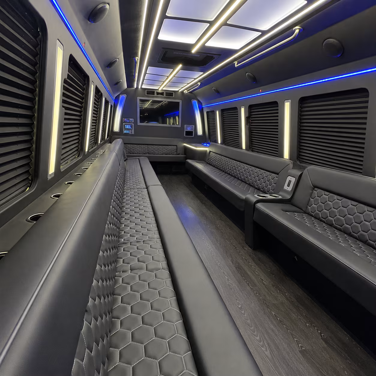 novato party bus rental interior
