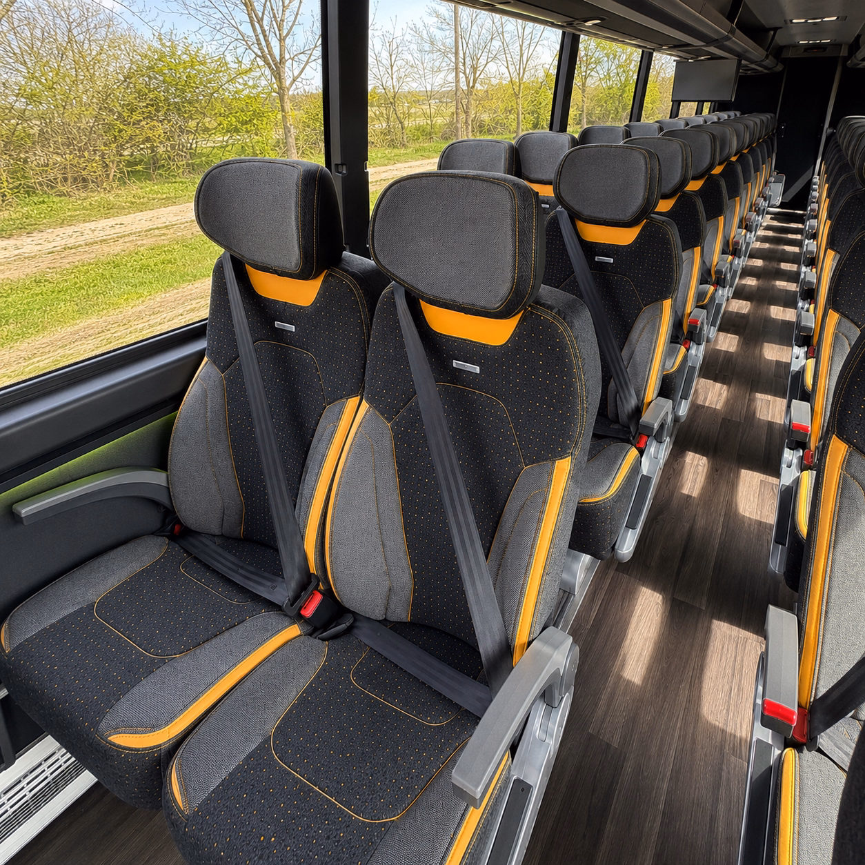 novato sporting event transportation onboard seating